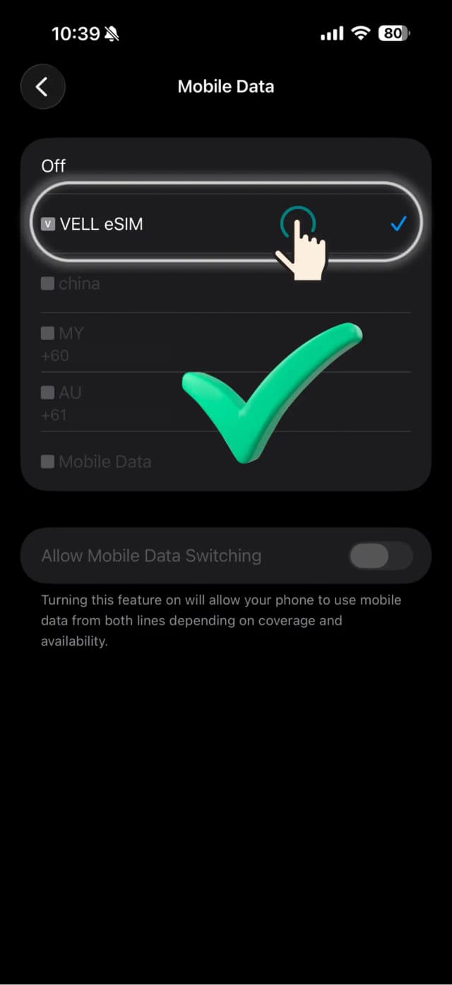 Mobile Data › VELL eSIM